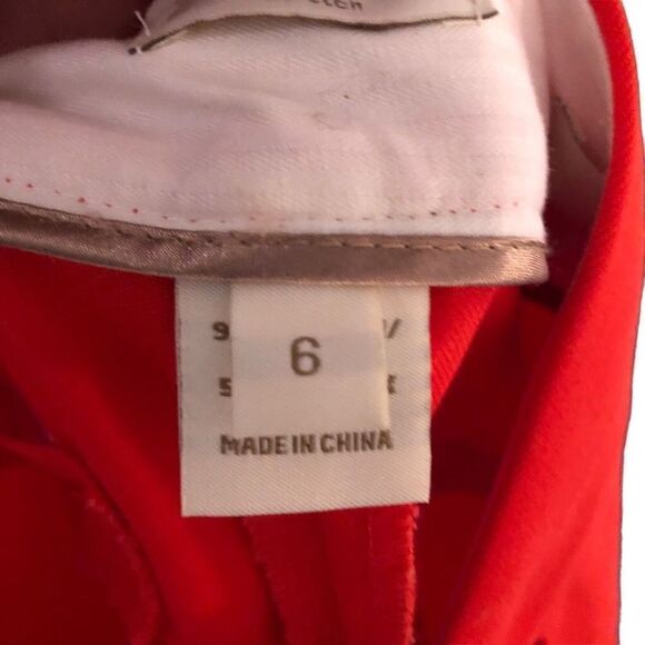 J Crew Minnie Stretch Ankle in Tangerine, Size 6 - Picture 7 of 9